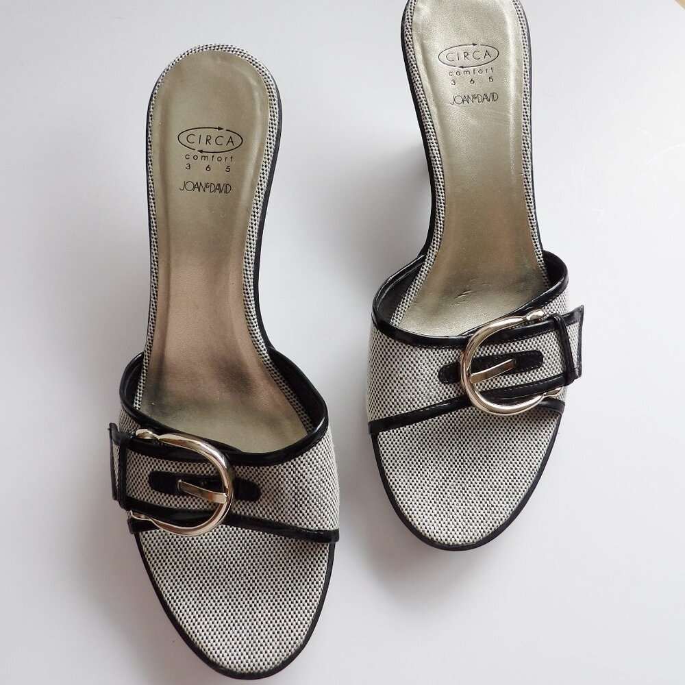 Joan & David Circa Comfort CJTARAH Wedge Heel Dressy Sandal with Buckle 10M EUC - Picture 2 of 9